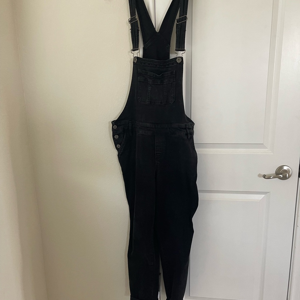 Torrid Black Denim Overalls